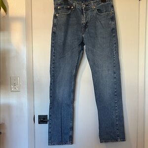 Levi's Men's 505 Straight fit Jeans - Faded Blue Denim 32x32